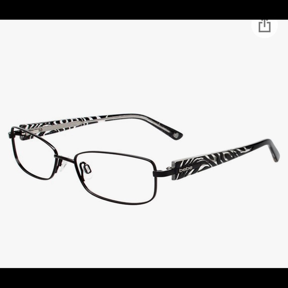 bebe Accessories Bebe Model Bb556 Glitters Black Metal Rxready